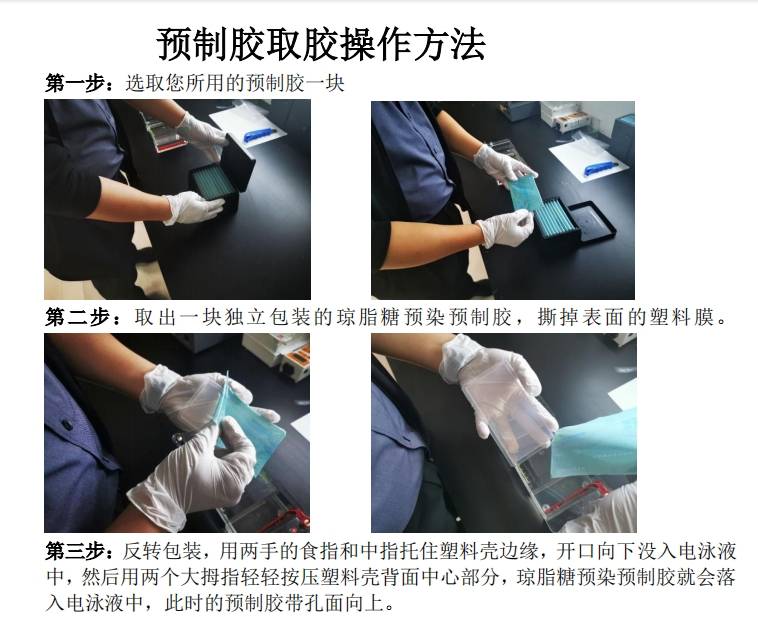 預制膠取較操作方法